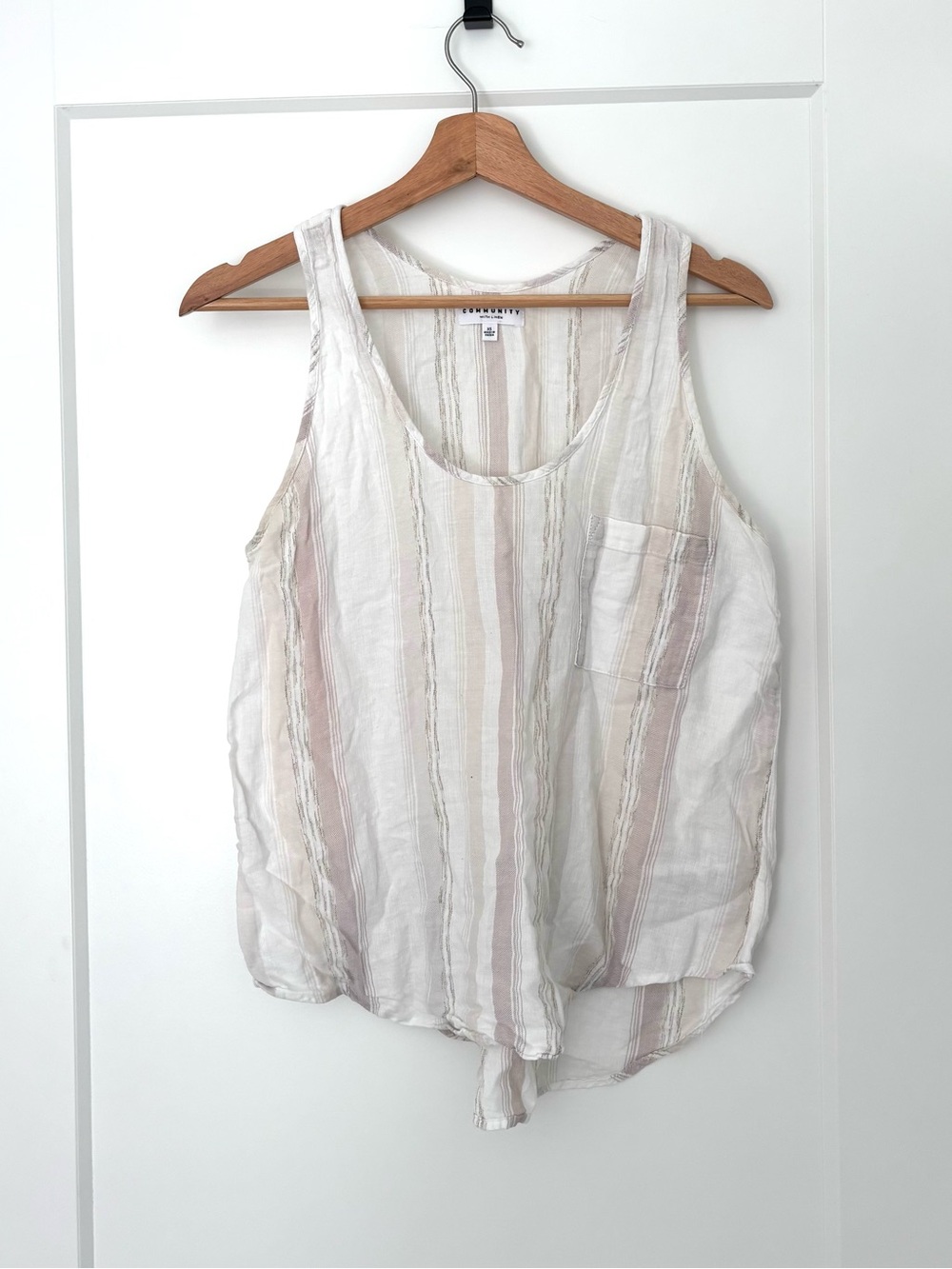 100% linen tank from Community/Aritzia